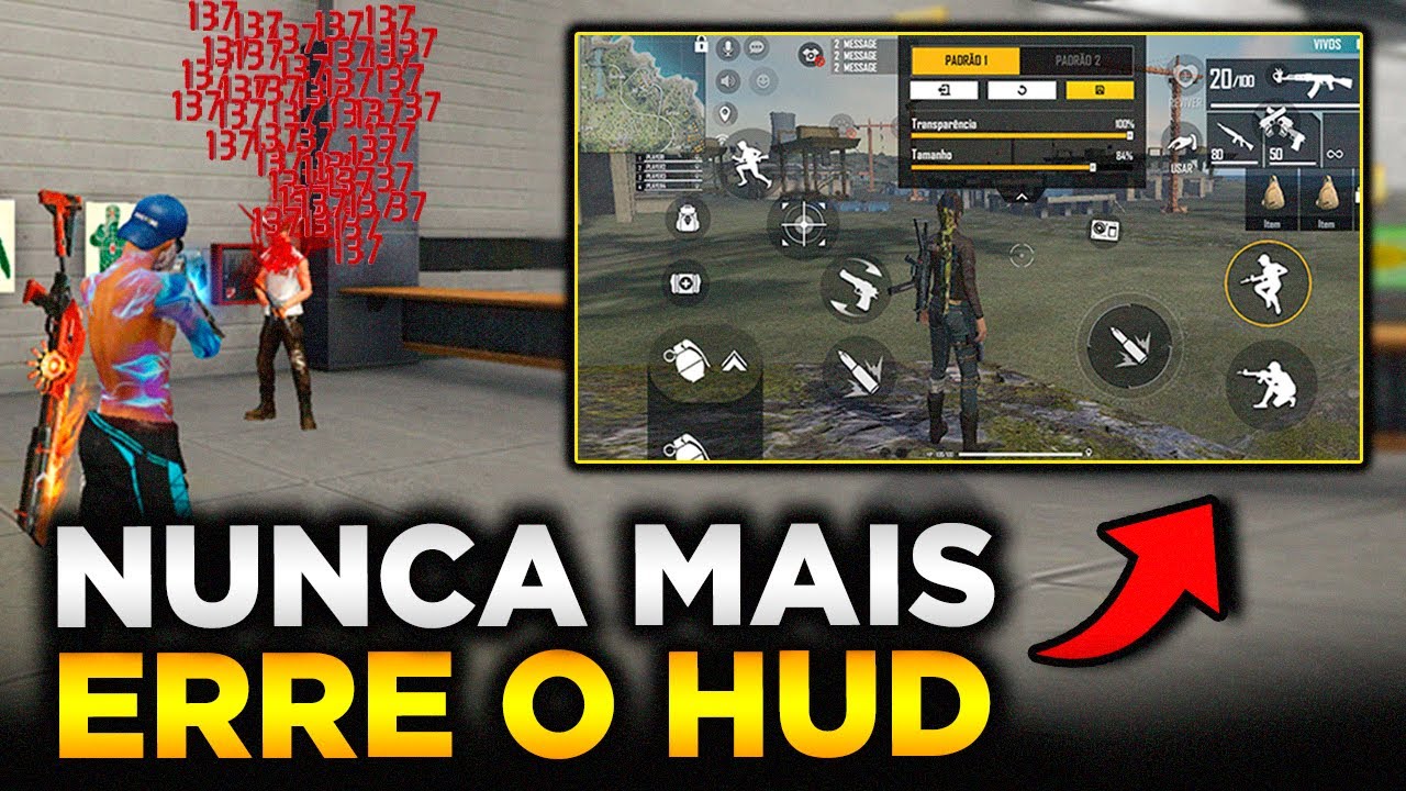 O MELHOR HUD 2 DEDOS DO FREE FIRE EM 2023 PARA MOVIMENTAR E TER MELHOR SENSIBILIDADE IGUAL EMULADOR