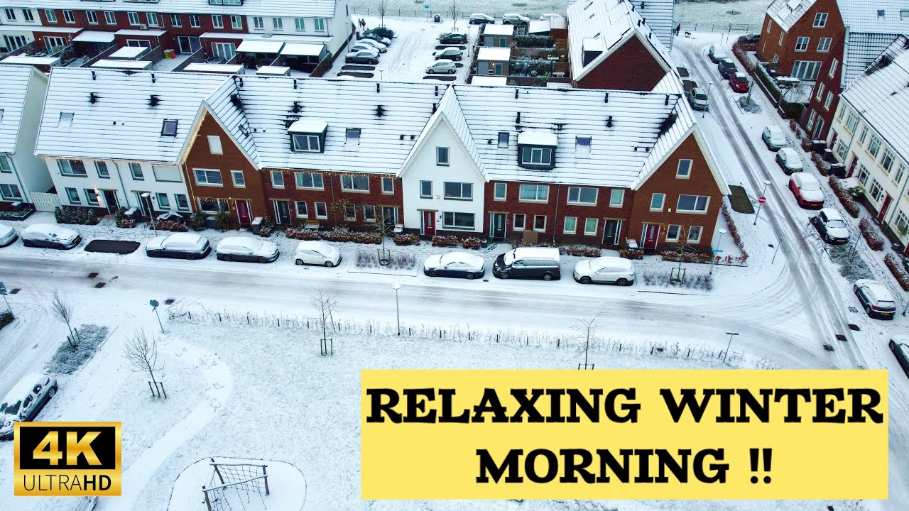A Peaceful Snowy Morning ❄️ | Relaxing Winter Ambience | Netherlands