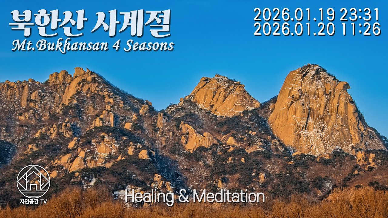 Natural Healing Meditation Sleep Relax Mt.Bukhansan 힐링 명상 수면 자연치유 아름다운 북한산의 사계절 26.01.20[자연공간TV]