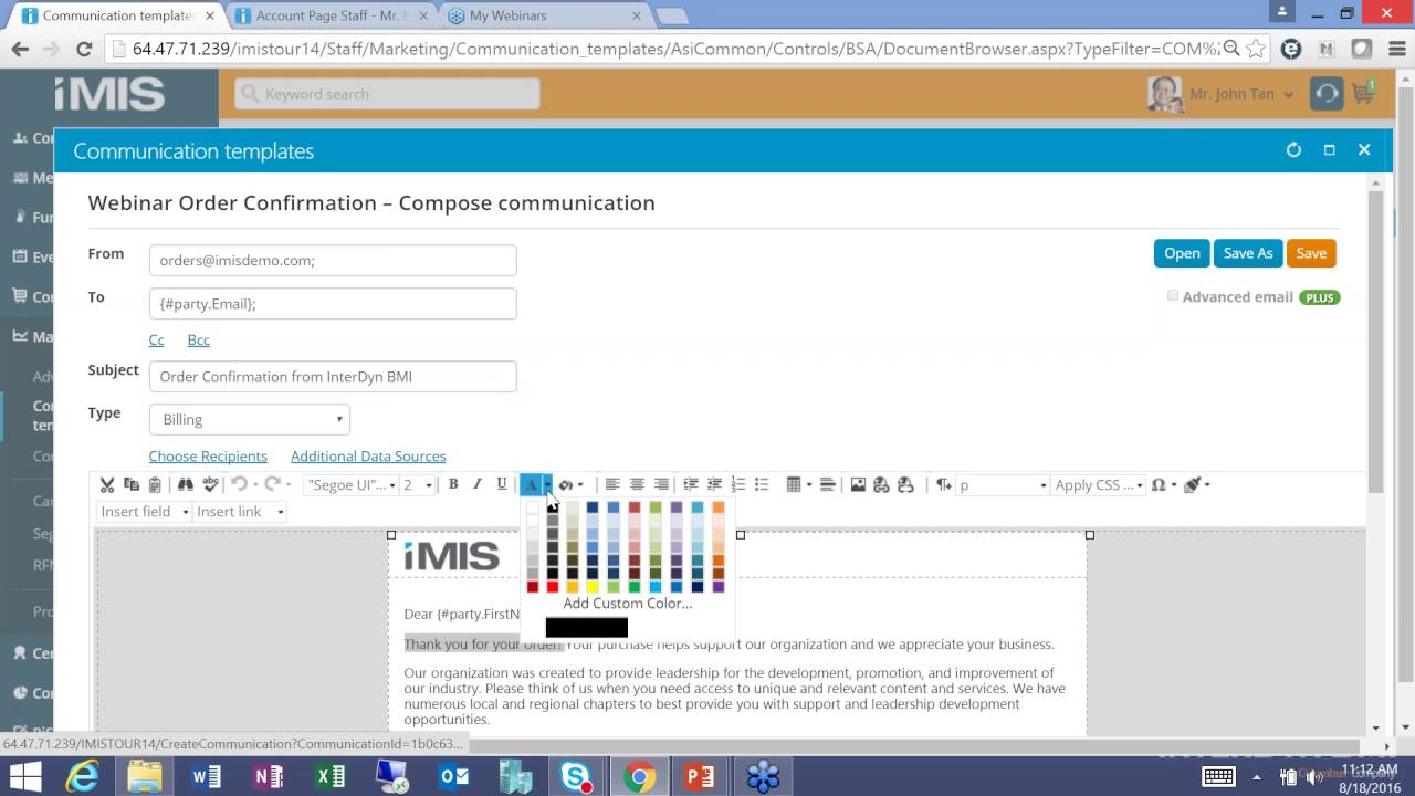 iMIS 20 New Features
