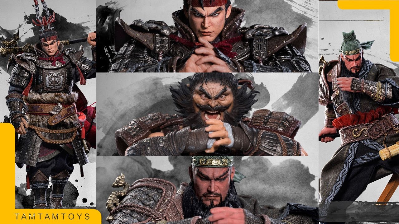 PREVIEW: Fusion Fantasy x DAMTOYS 1/12 Ode of Heroes - Lu Bu, Zhang Fei, Guan Yu - 1/12 Scale figure