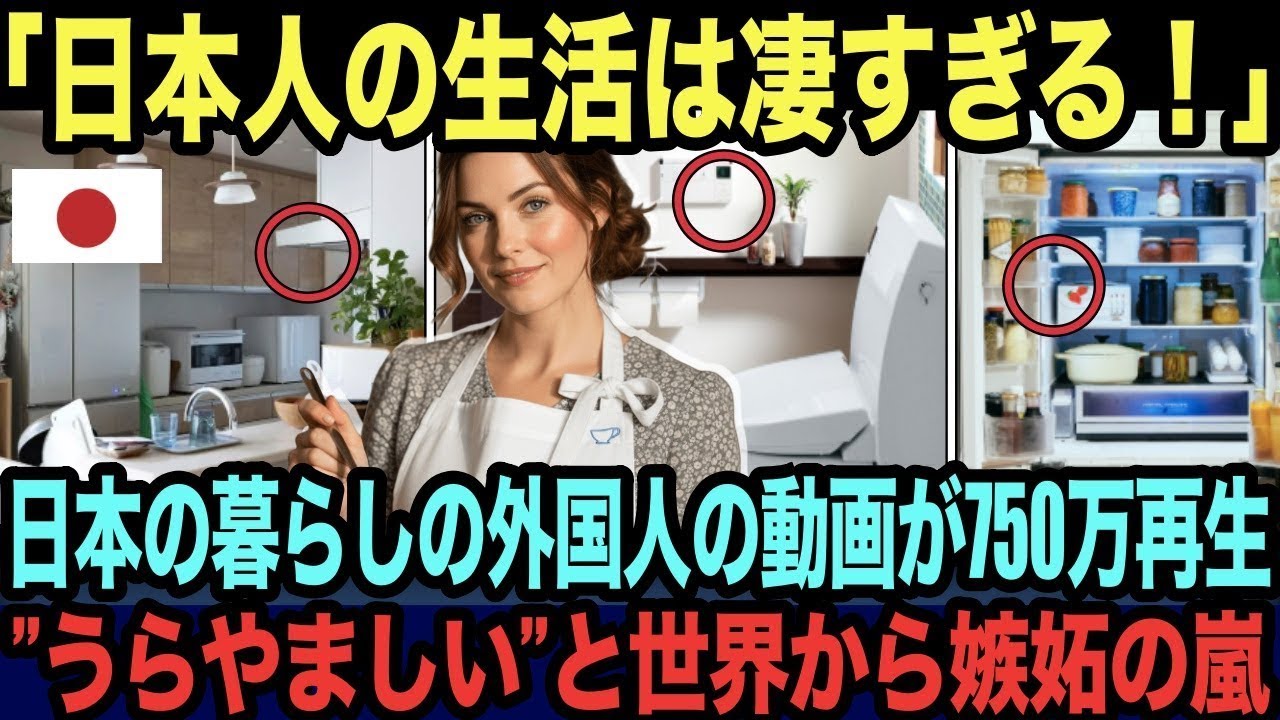 【海外の反応】「日本人の生活が凄い！」日本へ移住した外国人女性の生活が激変！世界が羨む日常の動画が750万再生！！