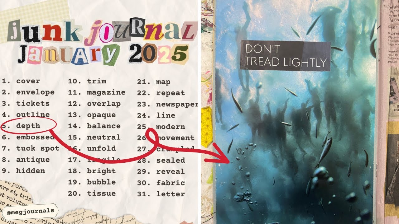 Junk Journal January 2025 Day 5: Depth