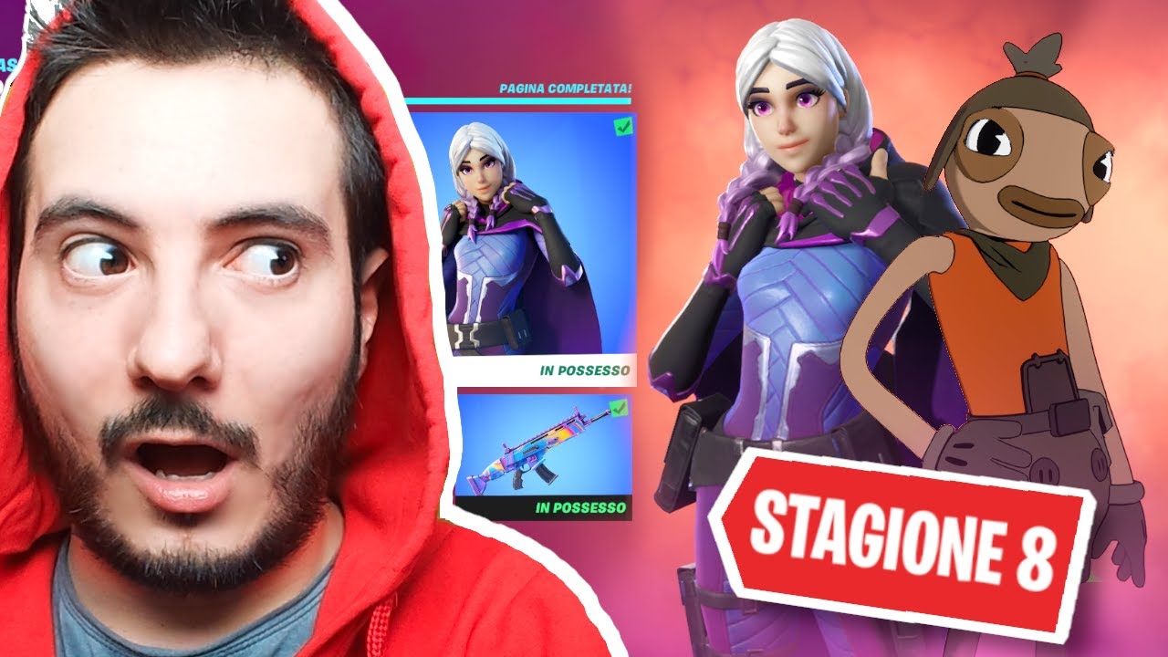 PAZZOX REAGISCE AL NUOVO PASS BATTAGLIA STAGIONE 8 😱 Fortnite