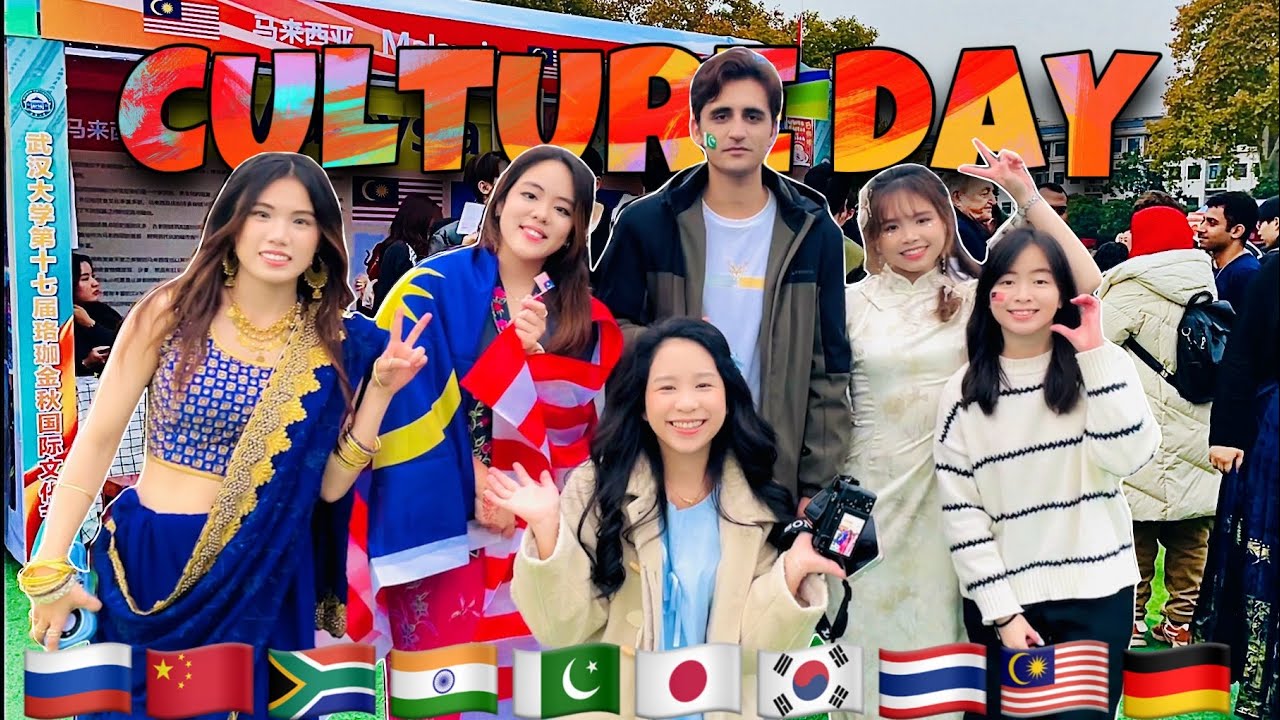 Culture Day at Wuhan University China | Global Stalls & Performances 🌏🎭
