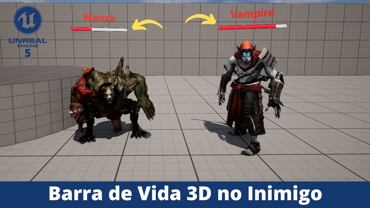 Inimigo com Barra de Vida 3D  - Tutorial UE5