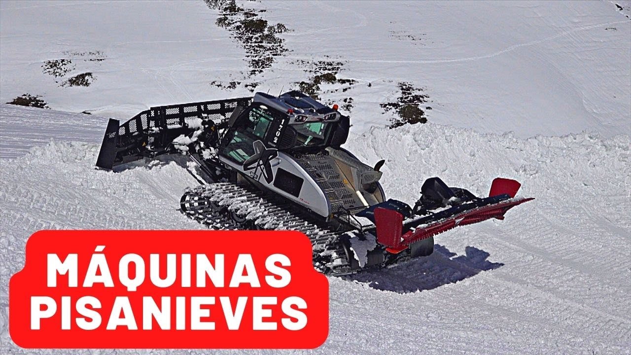 El IMPRESCINDIBLE Trabajo de las MÁQUINAS PISA NIEVES para Snowparks
