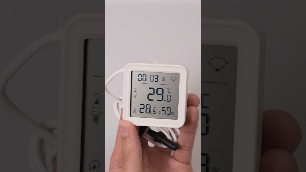 MOES Smart Temperature & Humidity Sensor with Display | Real-Time Environmental Monitoring