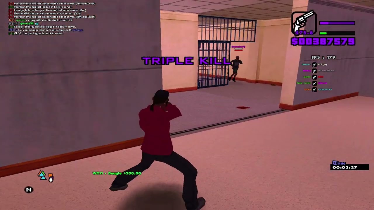[Mexico Deathmatch [PURPLE FPS BOOST GTA IN DESC] [300+FPS]
