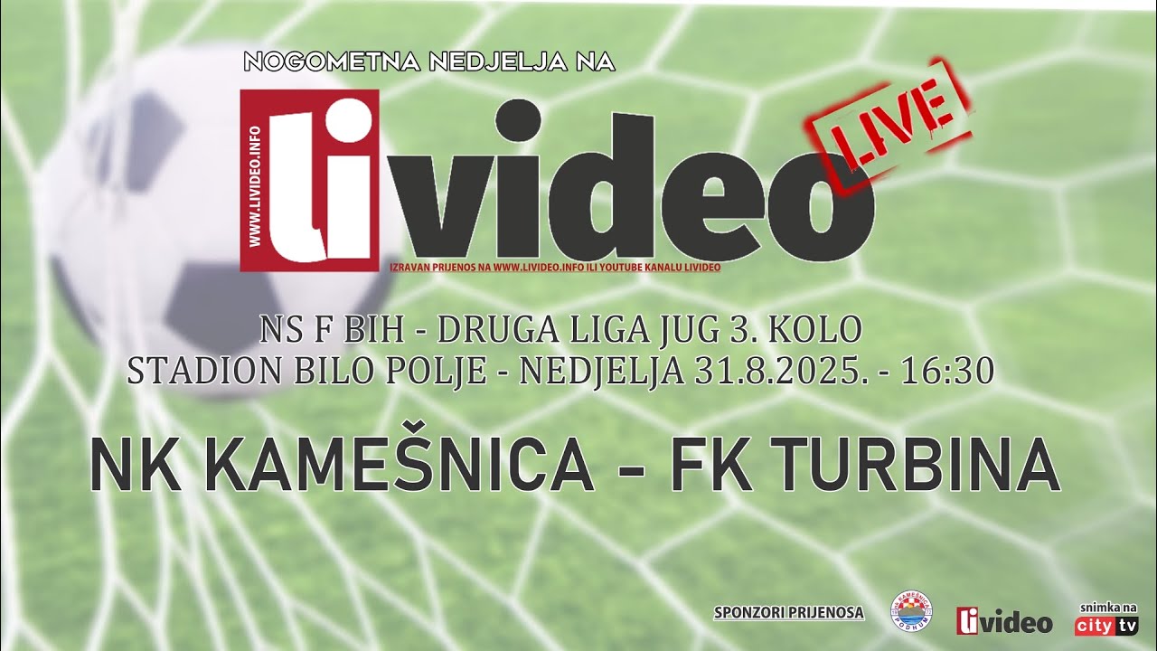 NK KAMEŠNICA - FK TURBINA (3.kolo - 2025/26.)