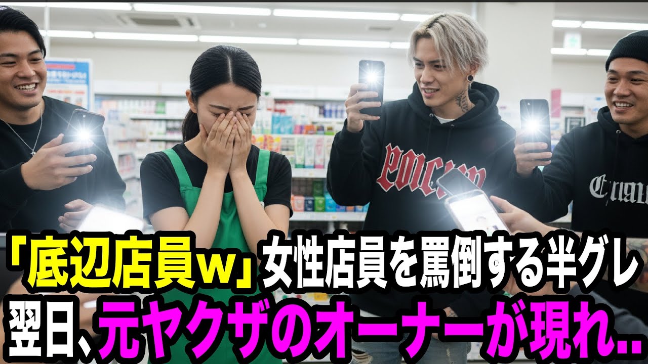 ヤクザの店とは知らず 嫌がらせする半グレ。翌日、父が土下座し「兄貴..すみません！」 【スカッとする話】