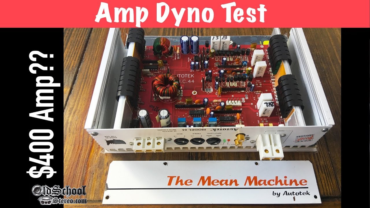 $400 Amp in 1995? Autotek Model 66 Review and Amp Dyno Test