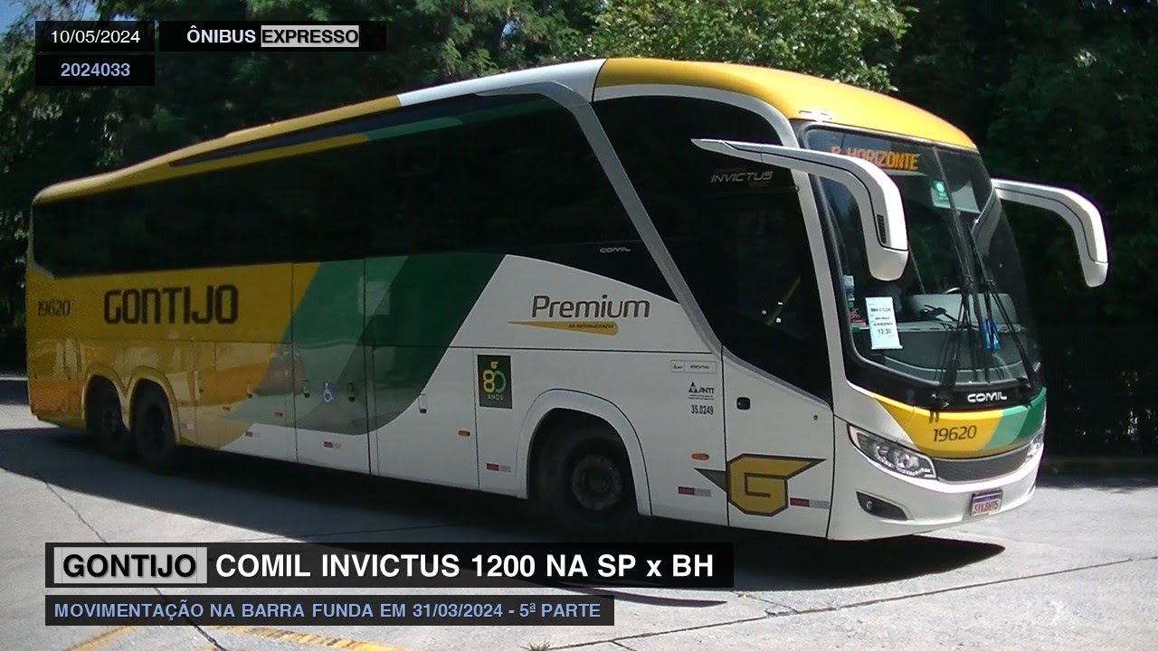 GONTIJO: COMIL INVICTUS 1200 NA SP X BH | Movimentação no Tietê em 31/03/2024 - Parte 5
