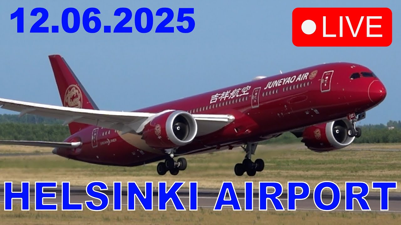 🔴 LIVE Helsinki Airport Plane Spotting (EFHK/HEL)