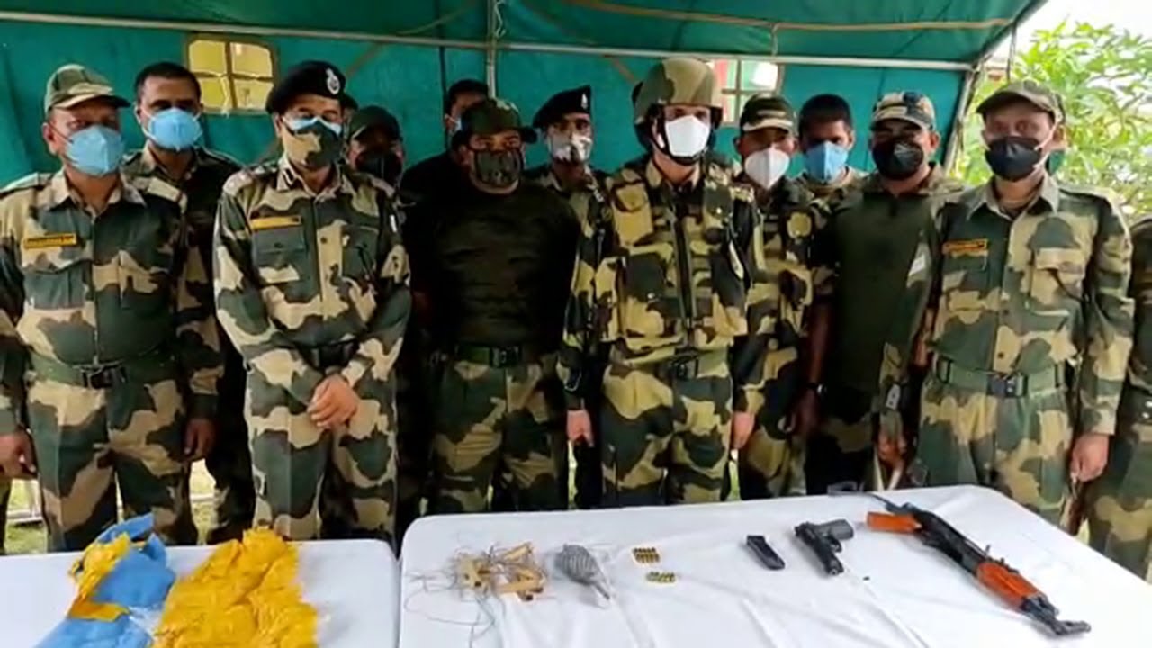 Samba: BSF Recovers AK-47 Rifle, Pistol Dropped By Pak Drone