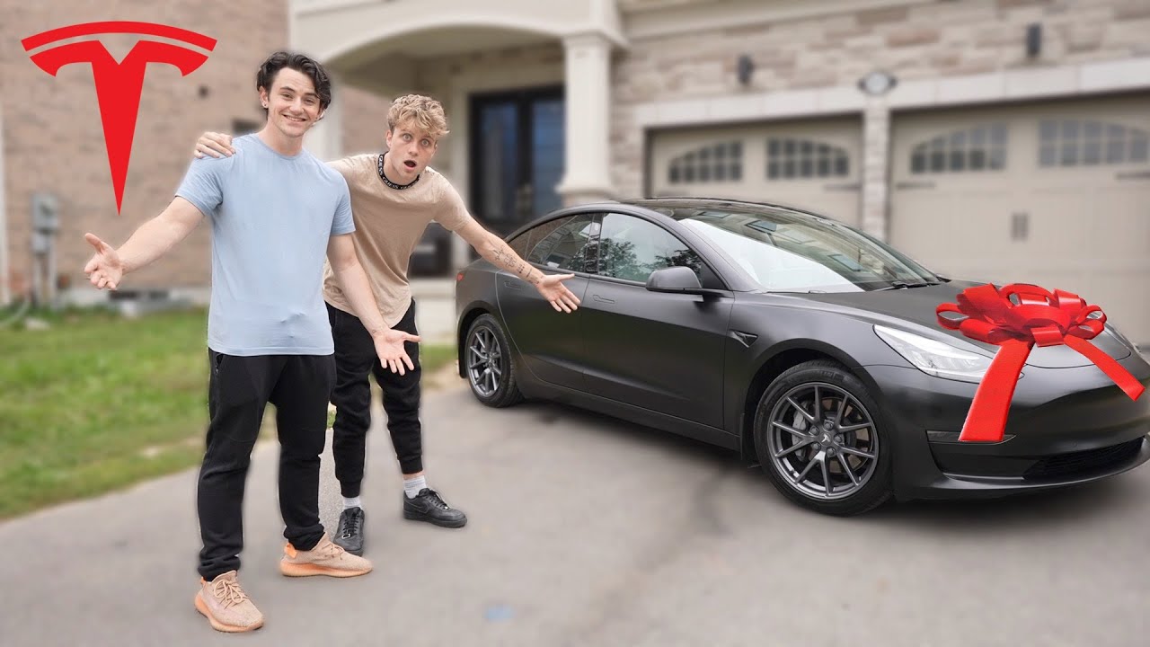 Surprising my Best Friend with a TESLA!!