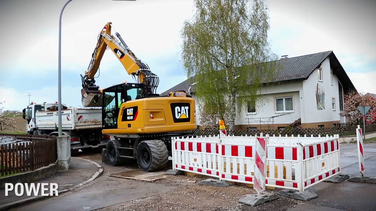 Cat&reg; M315F & M317F Compact Radius Wheeled Excavators Demo