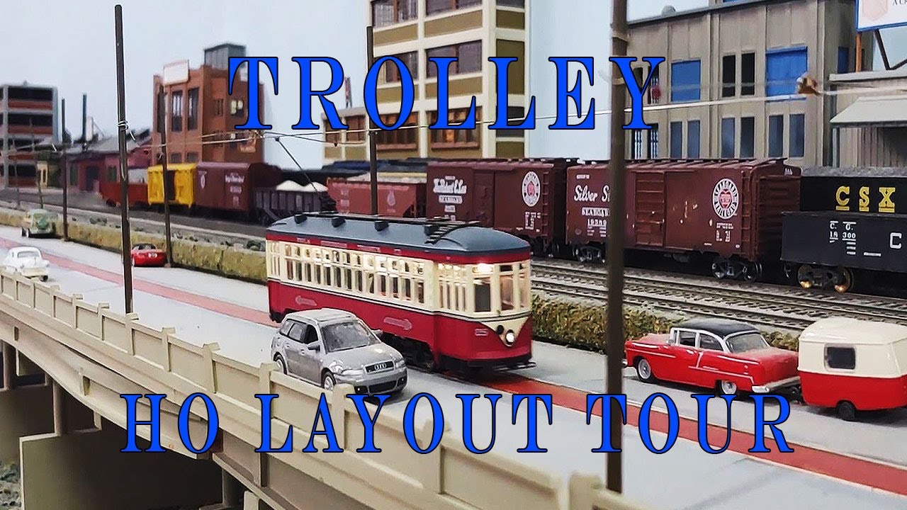 Trolley HO Scale Layout Tour of OSMR