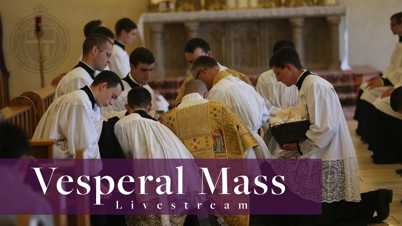Vesperal Mass and Compline - Holy Thursday- 04/14/22 - St. Thomas Aquinas Seminary