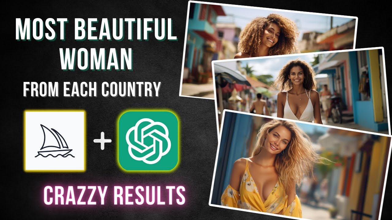 Asking AI to Create a Most Beautiful Woman Picture for Every Country