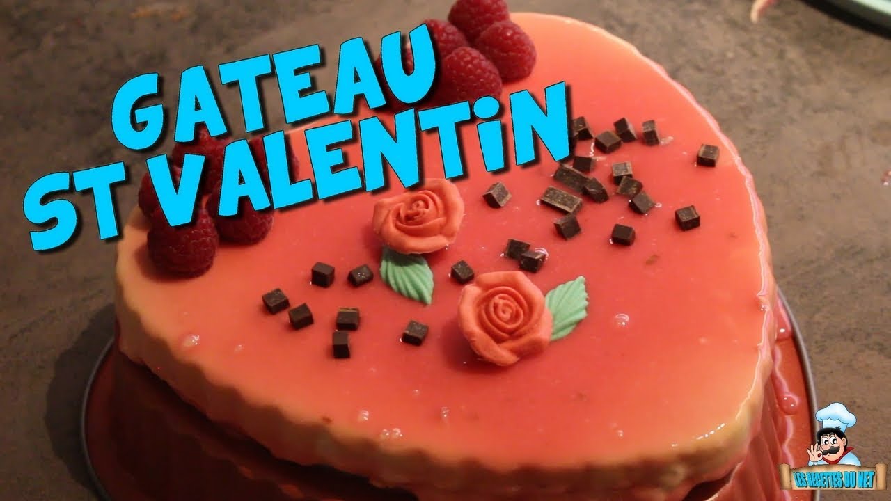 GATEAU ST VALENTIN GLACAGE MIROIR - Recette du Net - RONIX