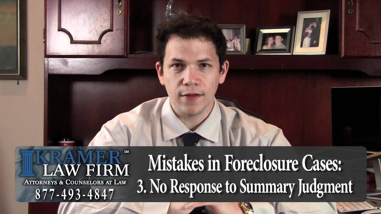 Orlando Foreclosure Lawyer explains Top 3 Mistakes Made in Foreclosure Cases
