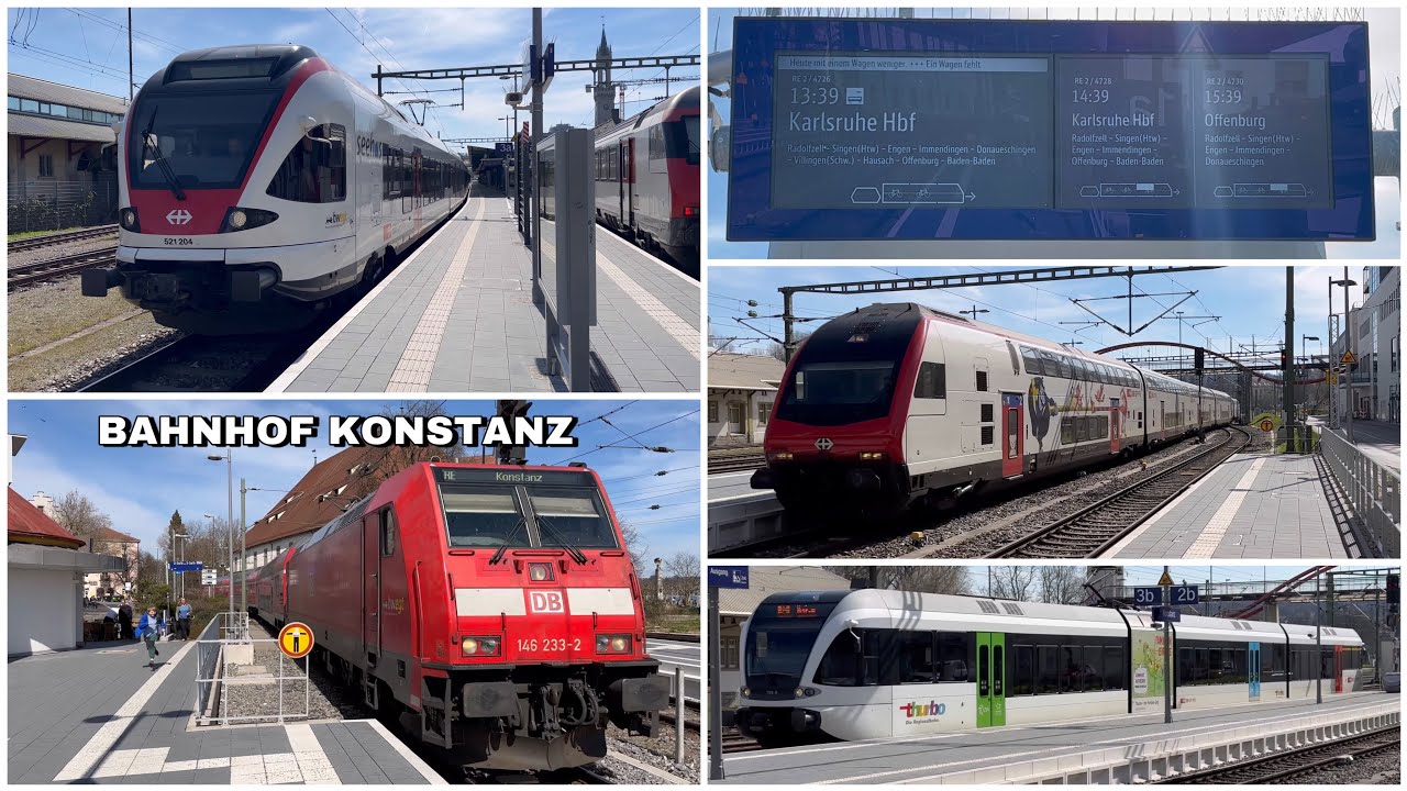 Züge beim Bahnhof Konstanz | Trains at Konstanz station (2023)