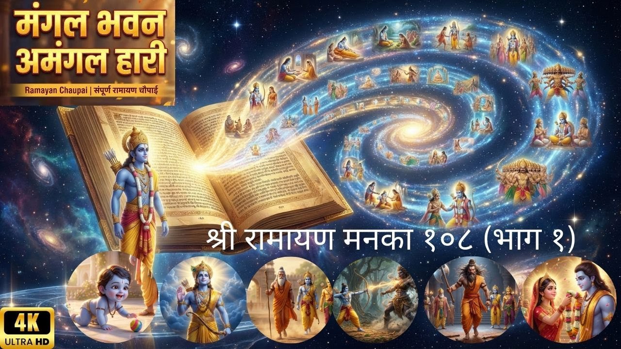 🕉️ Ramayan Manka 108 (Part 1) | Mangal Bhawan Amangal Haari (भाग १)