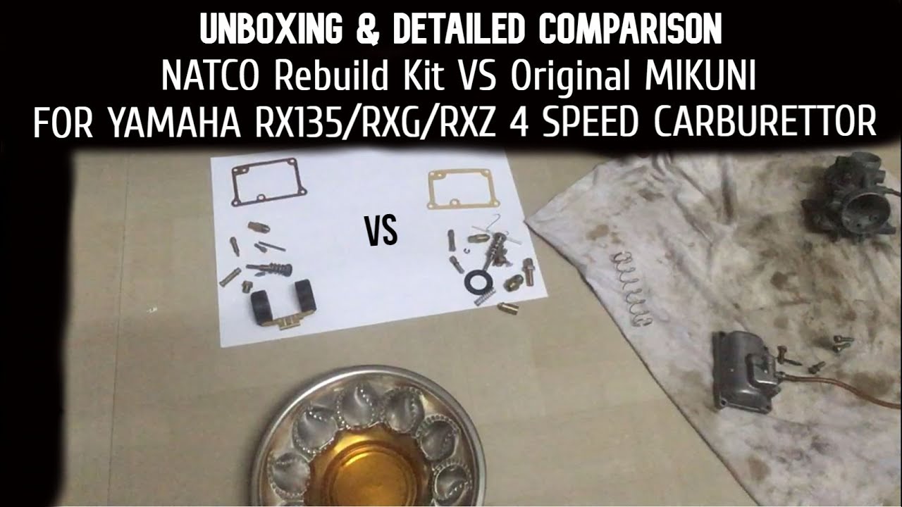 Yamaha RX135 Carburettor : Natco Rebuild Kit vs Mikuni OE