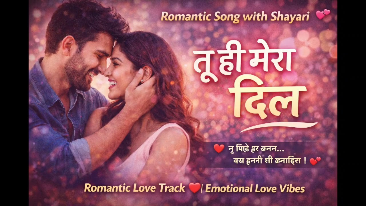 Tu Hi Mera Dil | Romantic Song with Shayari ❤️ | New Hindi Love Song 2026 | Love Feel Song