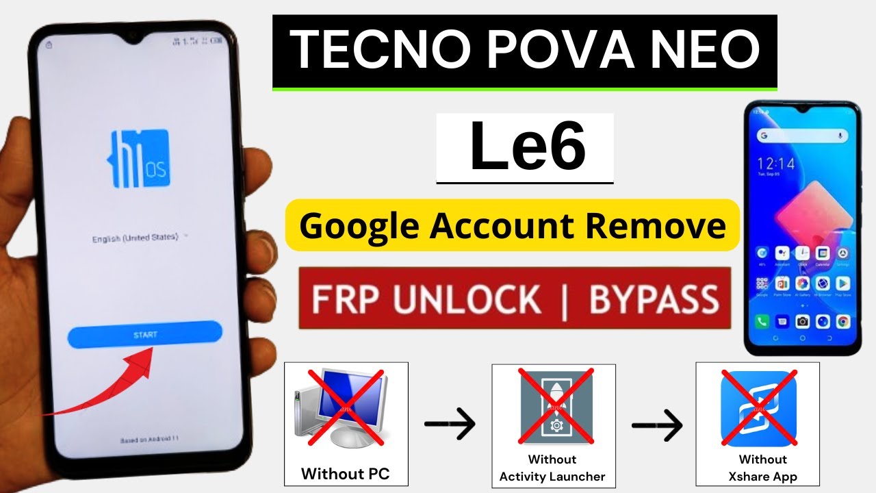 Tecno Pova Neo FRP Bypass Android 11 Without PC | Tecno Le6 Google Account Unlock 2024