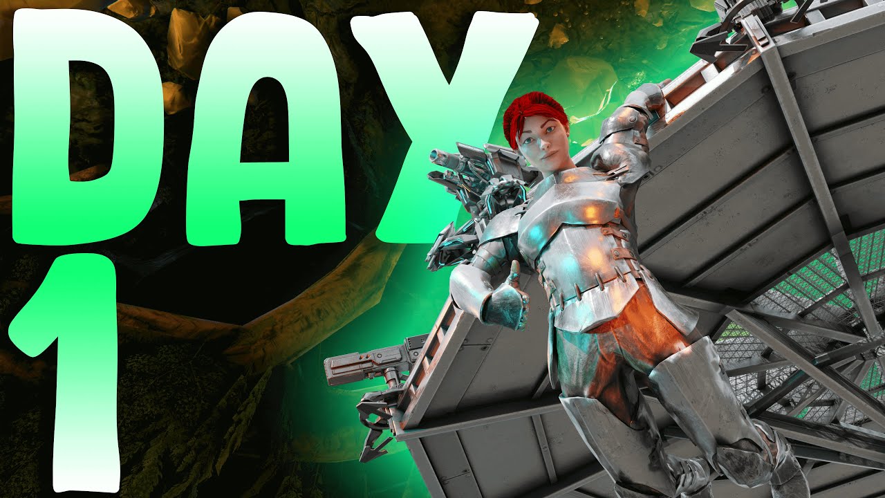 How I BUILT A CEILING BASE And Dominated Day 1 SOLO! - ARK PvP