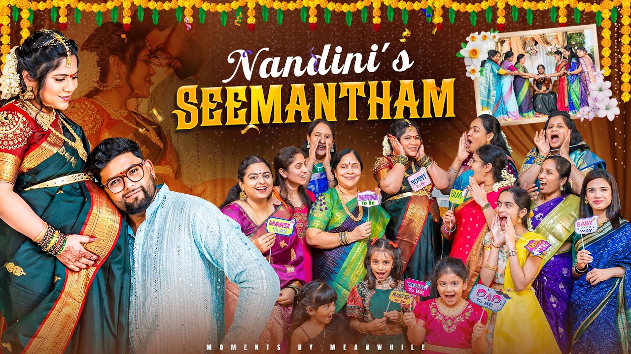 Nandini's Seemantham |  Baby Shower Celebrations | 4K Teaser | UK | Moments By MeanWhile