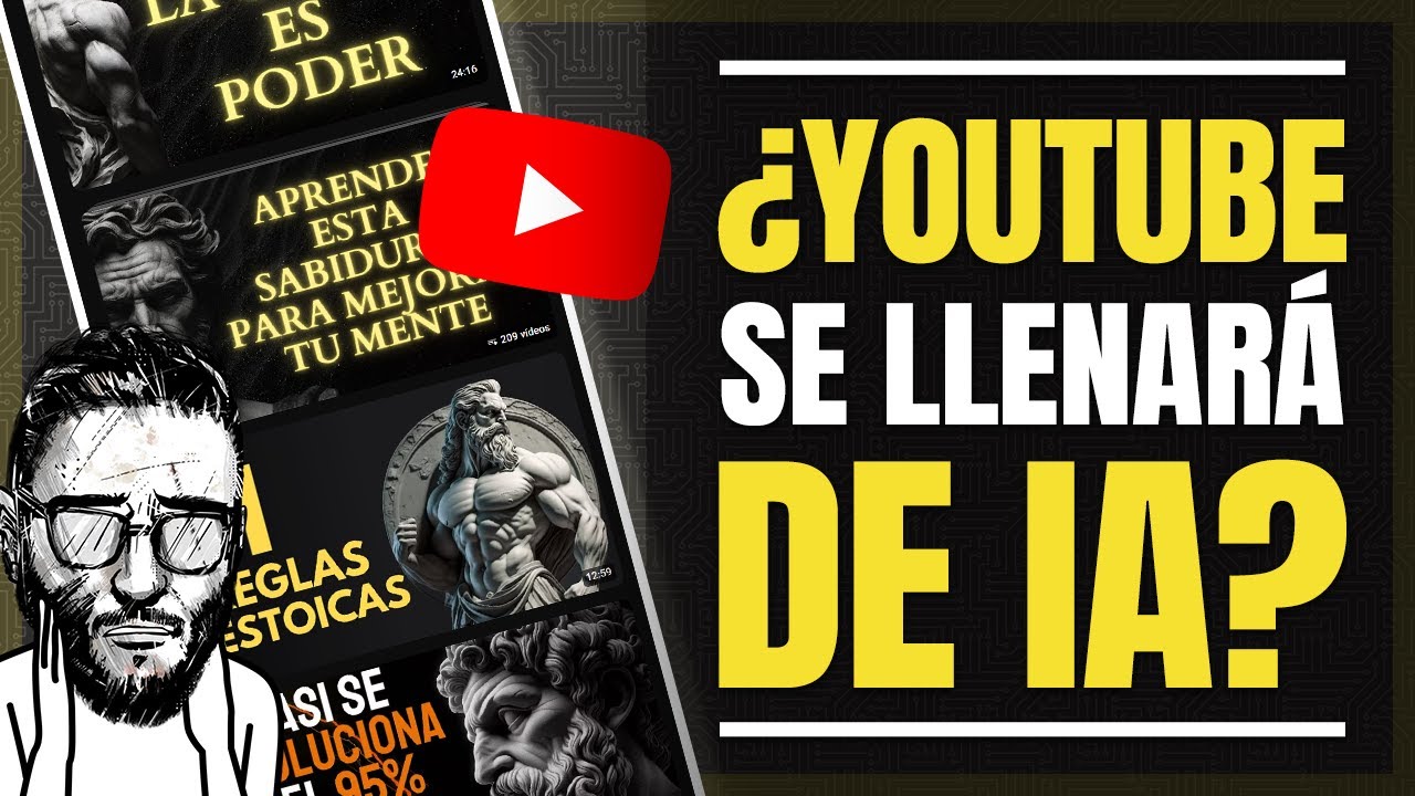 Youtube est&aacute; REPLETA de v&iacute;deos generados por IA