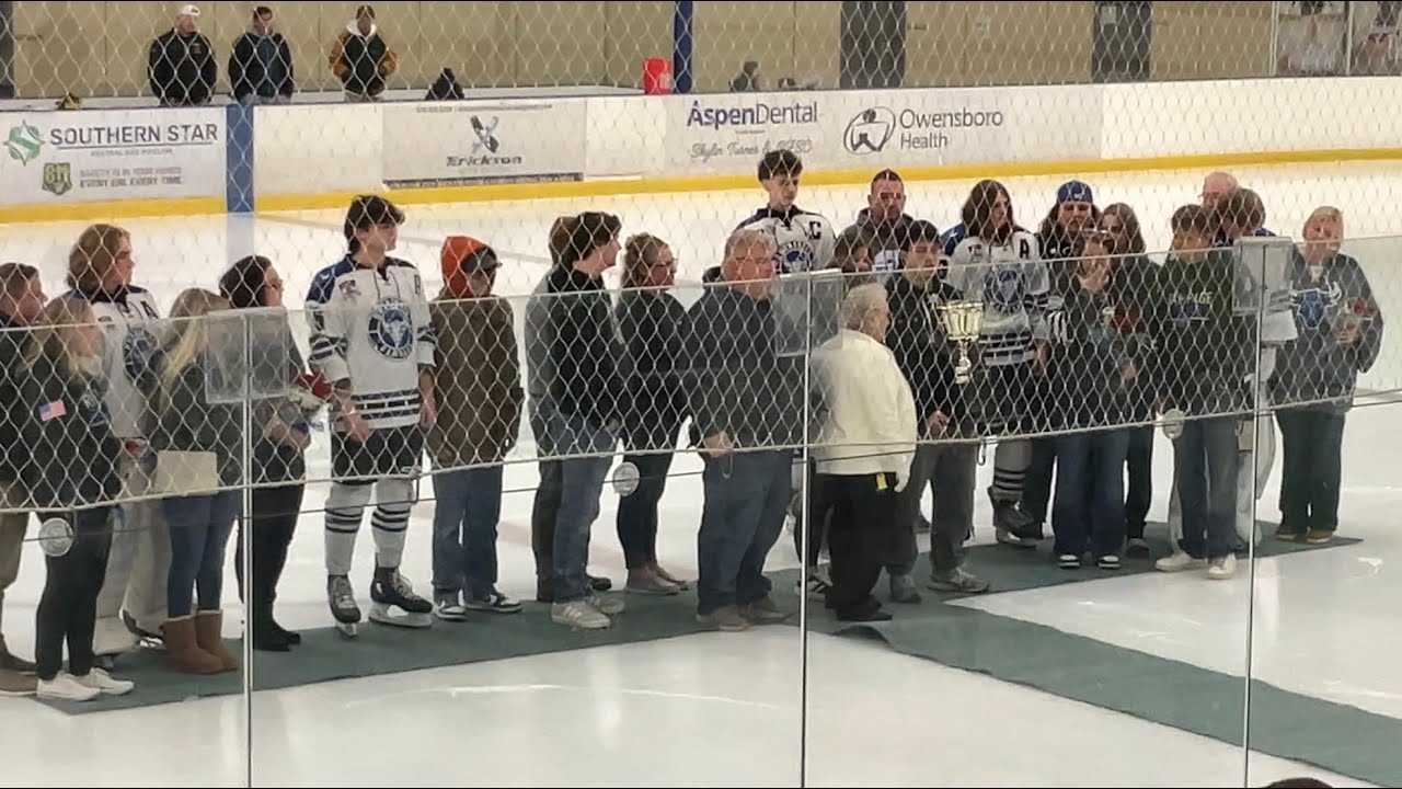 Senior Night ceremony 