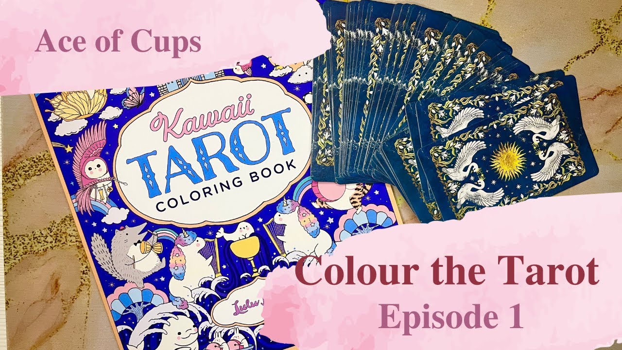 Colour Along for the Ace of Cups in Kawaii Tarot by Lulu Mayo 🖍️ | Colour the Tarot Episode 1