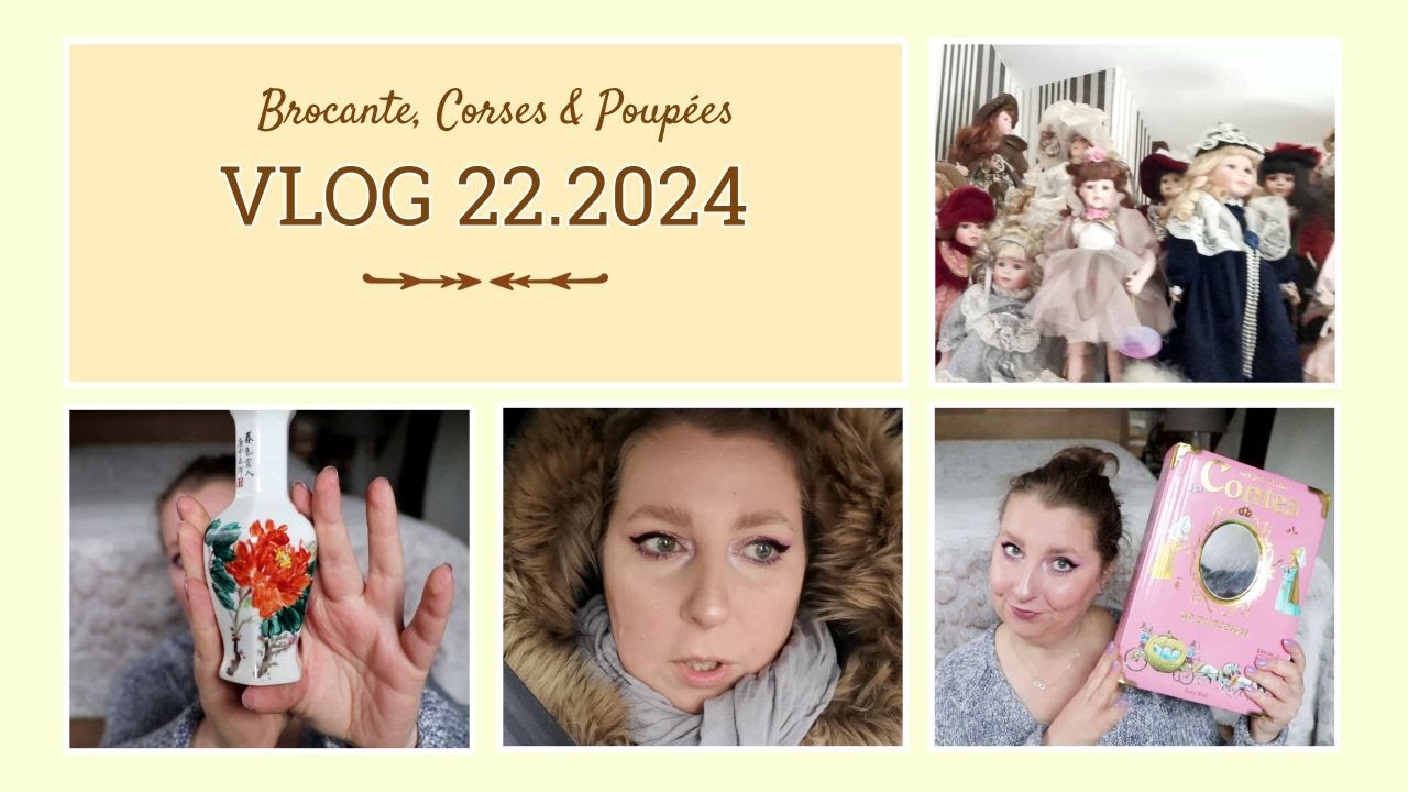 VLOG 22.2024 ma Collection de Poupées en porcelaine | Brocante & Courses