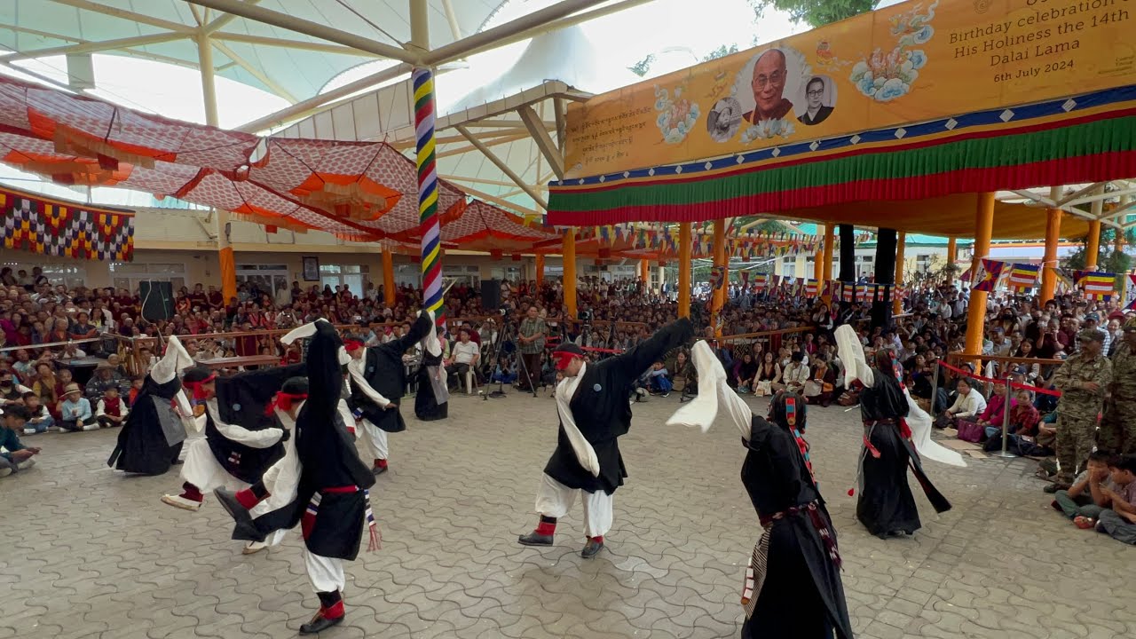 The best Tibetan dance during Trunkhar 2024 celebration at Dharamsala, Tsuklakhang.