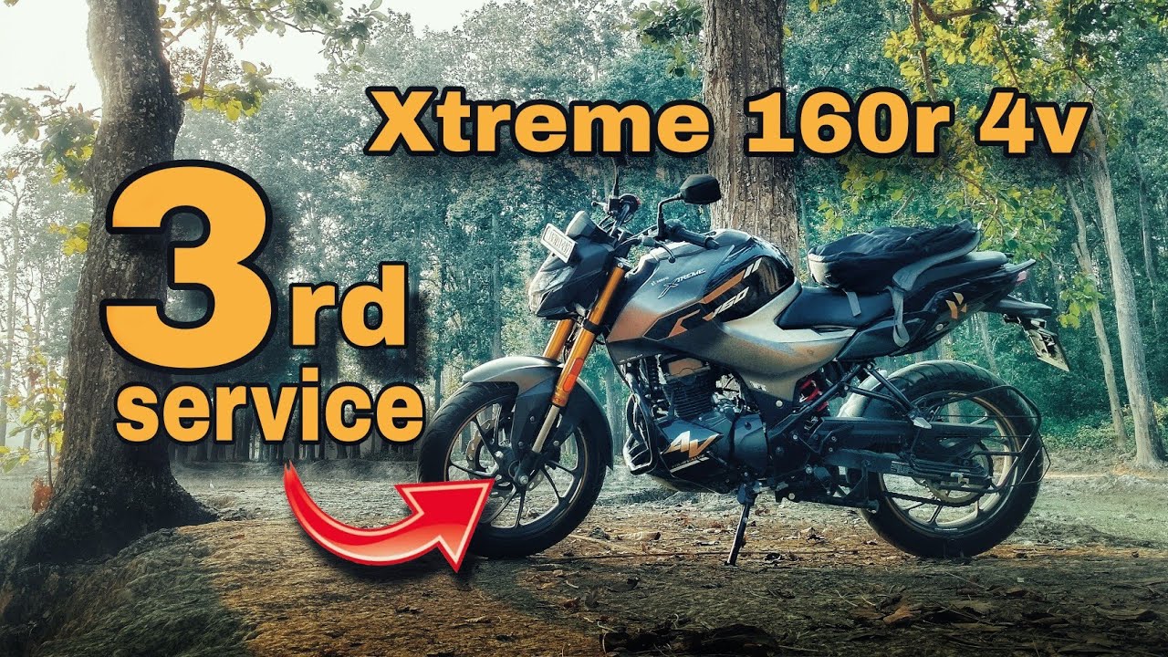 Третье техническое обслуживание мотоцикла Hero Xtreme 160R 4V.