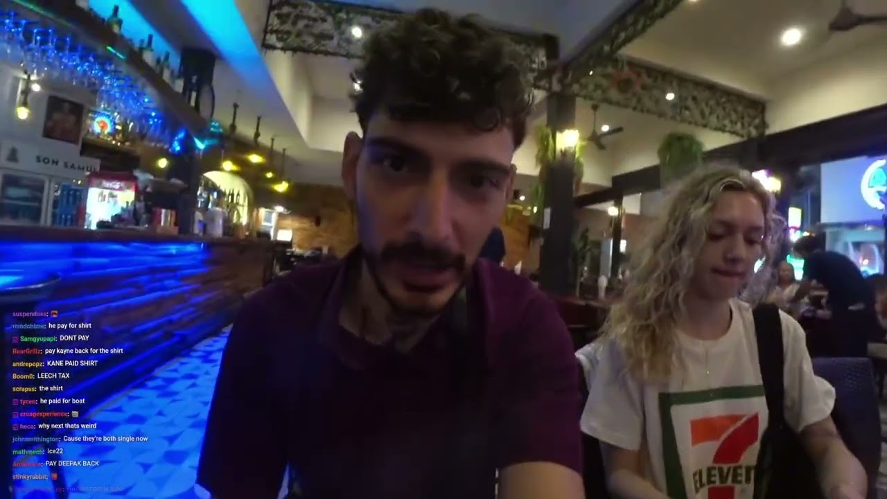 ice poseidon picks up his tailor made shirt and takes the crew out to 5 star dinner in Thailand