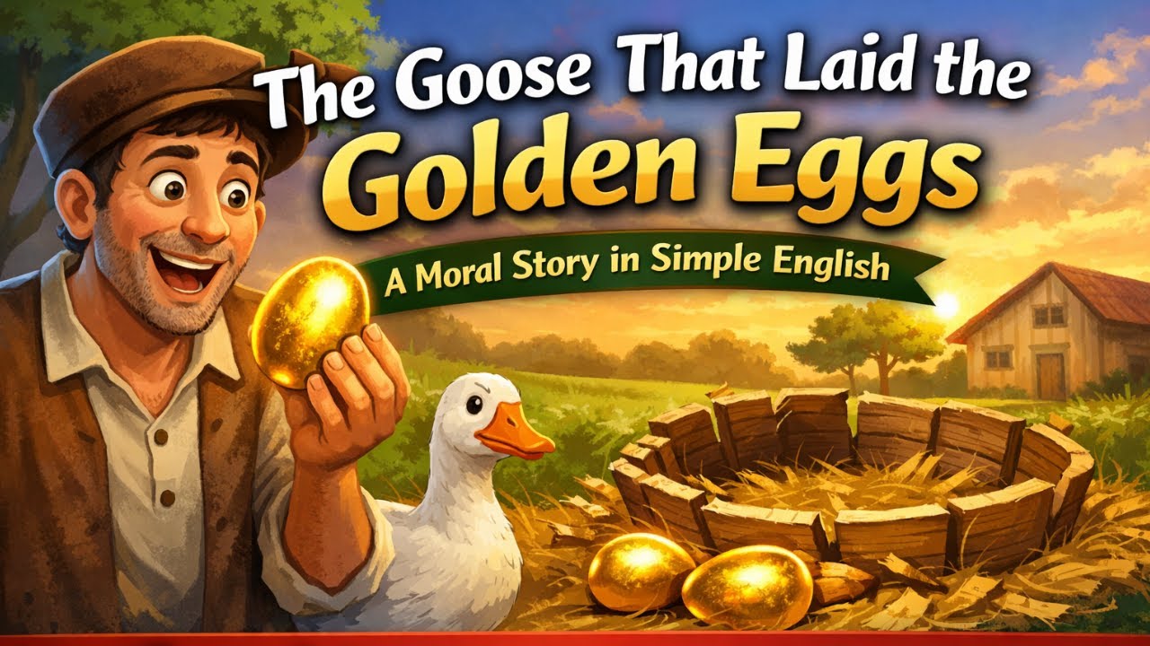 Learn English with Moral Stories | The Goose That Laid the Golden Eggs