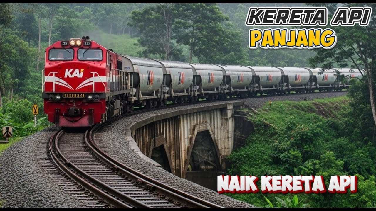 DISINI KERETA API PANJANG SEMUA KUMPUL !!!