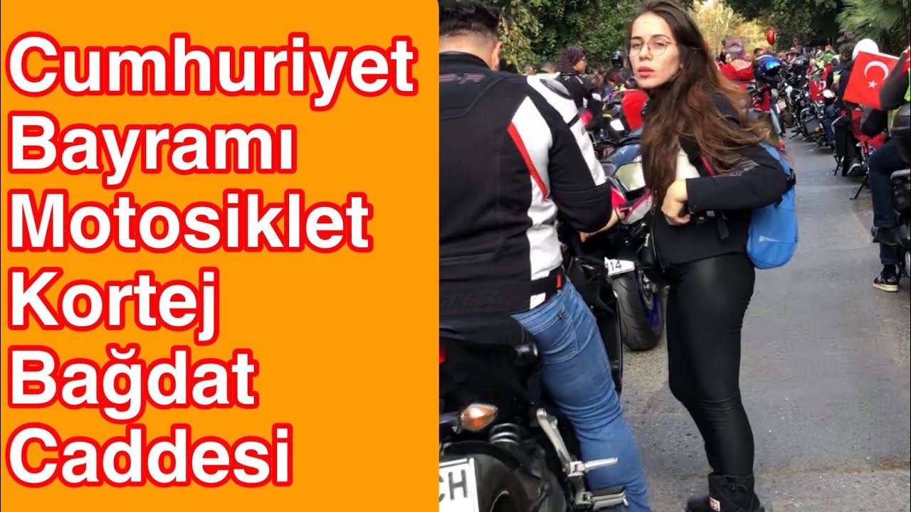 Cumhuriyet Bayramı Motorsiklet Kortej 2019 | Canlı | Bağdat Caddesi | Suadiye | Ertan Turhan