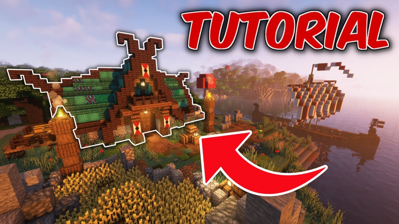 How to build a VIKING STARTER HOUSE | 1.20, 1.19 Minecraft Tutorial