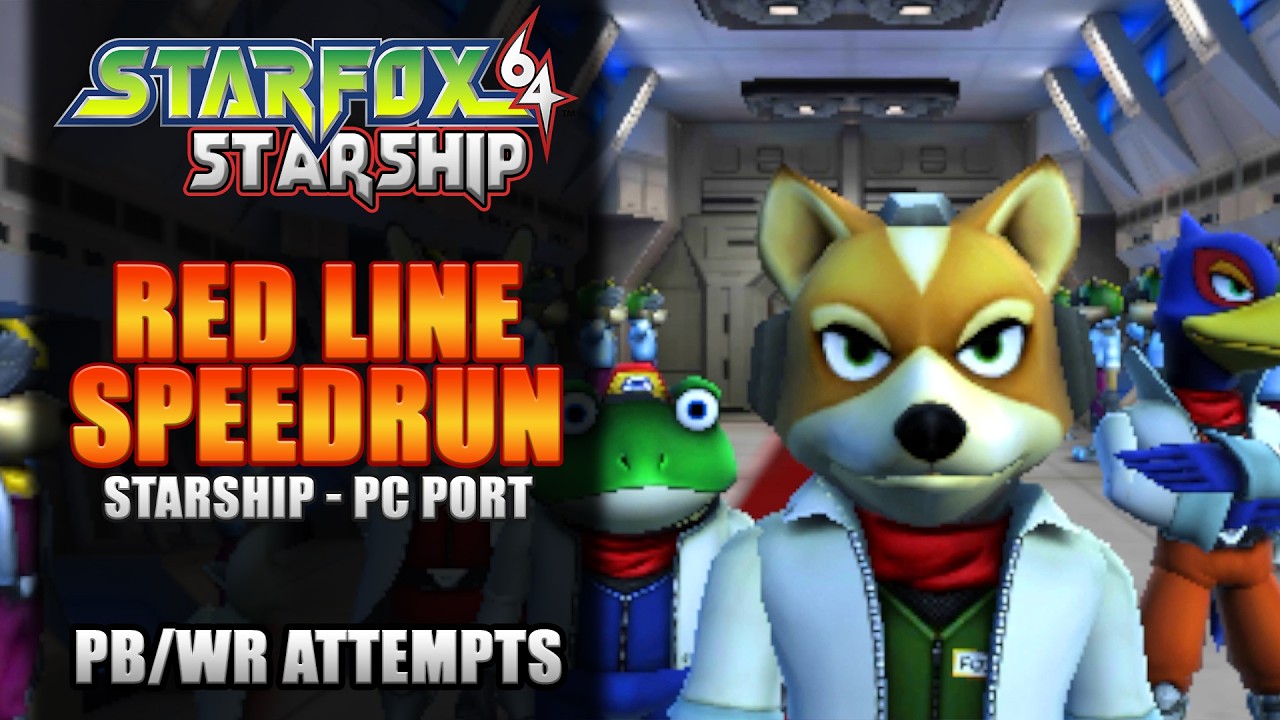 Going For WORLD RECORD ATTEMPTS | Red Line Speedruns | Star Fox 64 (Starship)