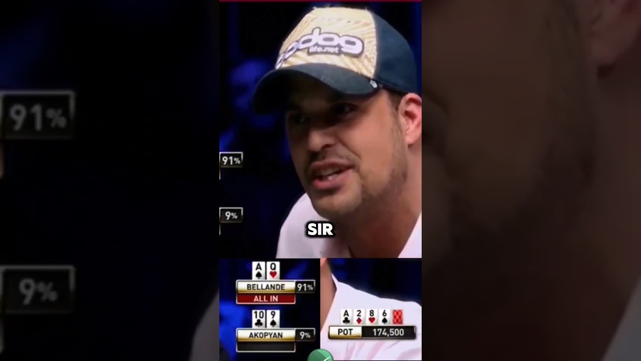Crazy Poker BAD Beat!! BRUTAL Final Table Hand DESTROYS player at WSOP!!! #poker #wsop #badbeat