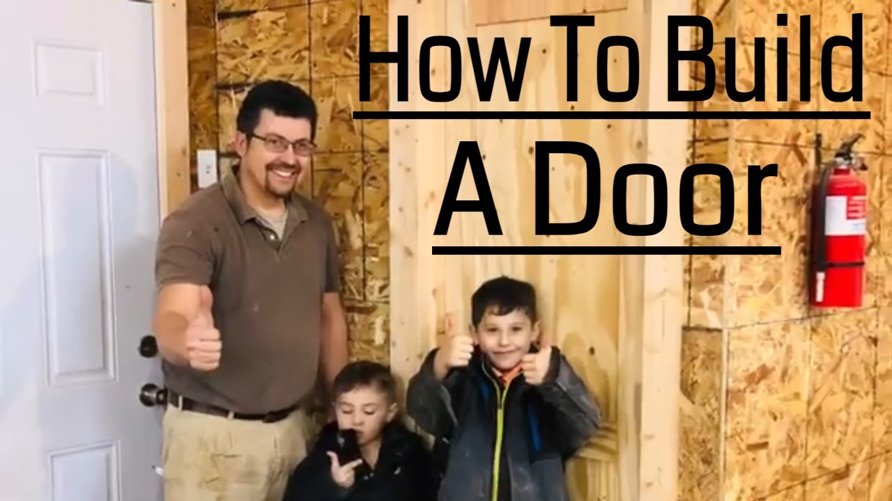How to build a plywood door.