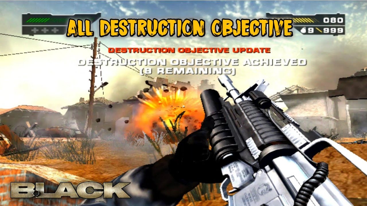 Semua Letak Destruction Object Tiap Misi BLACK PS2
