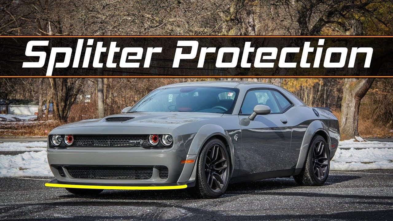 Широкий передний спойлер Challenger Addons ZL1 / Защитные сплиттеры
