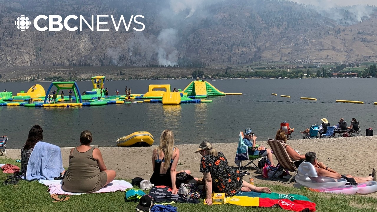 Уровень воды в озере Осойос в Британской Колумбии достиг исторически низкого уровня.